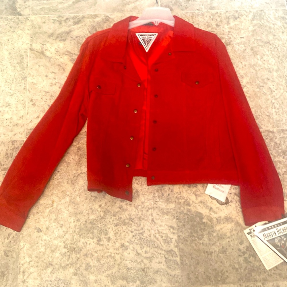 Gorgeous Red Suede Jacket